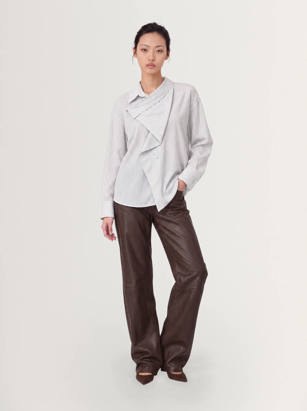 La blouse drapée — face