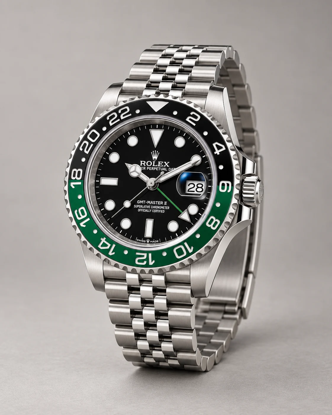 Montre portée, détail