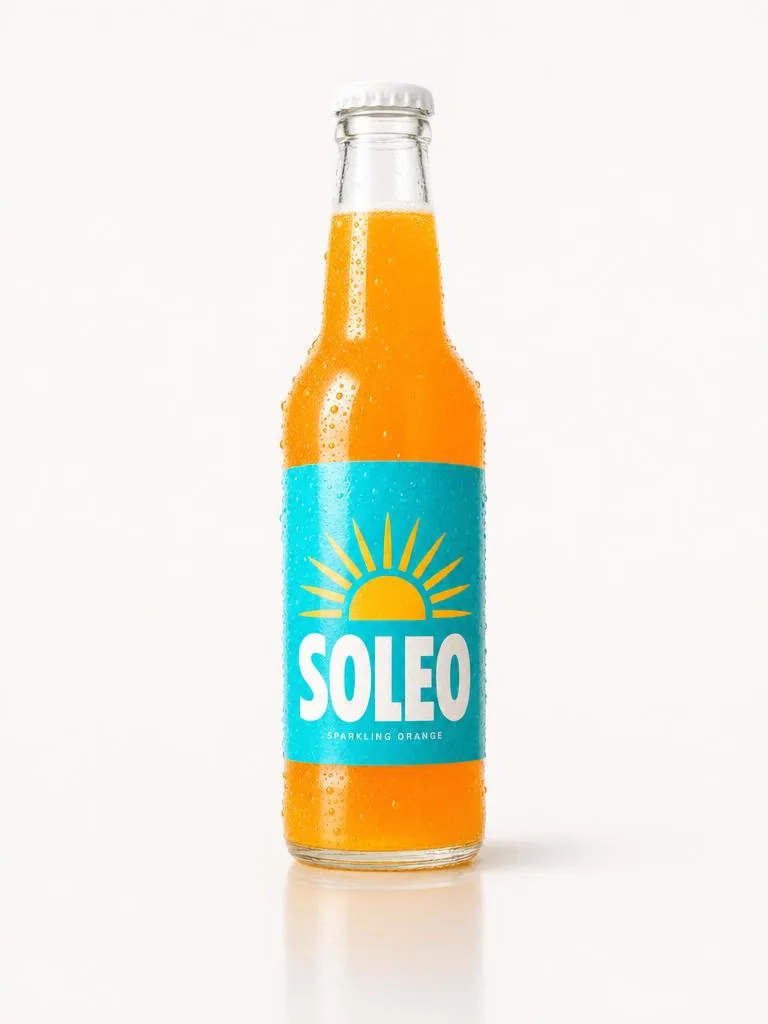 Bouteille Soleo, packshot fond neutre